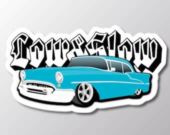 Lowrider Autoaufkleber: "Low and Slow" Vinyl Aufkleber."