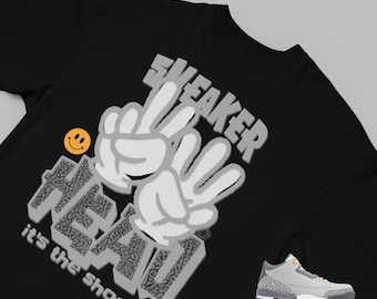 Camiseta holgada estilo urbano para amantes de las zapatillas, inspirada en las Jordan 3.