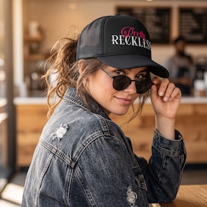 Pretty Reckless Trucker Hat for Women, Cute Streetwear Hat, Girls Trucker Hat, Summer Casual Hat