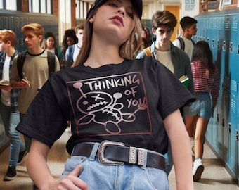 Thinking of You Boxy T-Shirt: Funny Voodoo Doll Graphic Tee