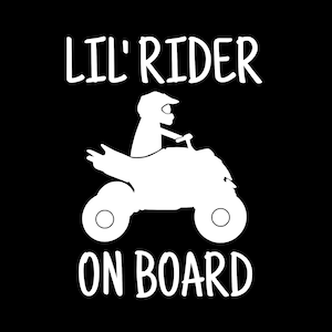 Car Sticker Baby on board Lil&#39; rider on board