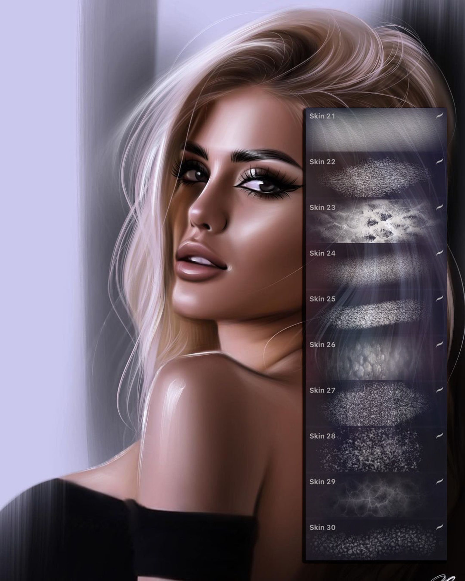 110 Skin Brushes Procreate Brushes pore brushes freckles Etsy