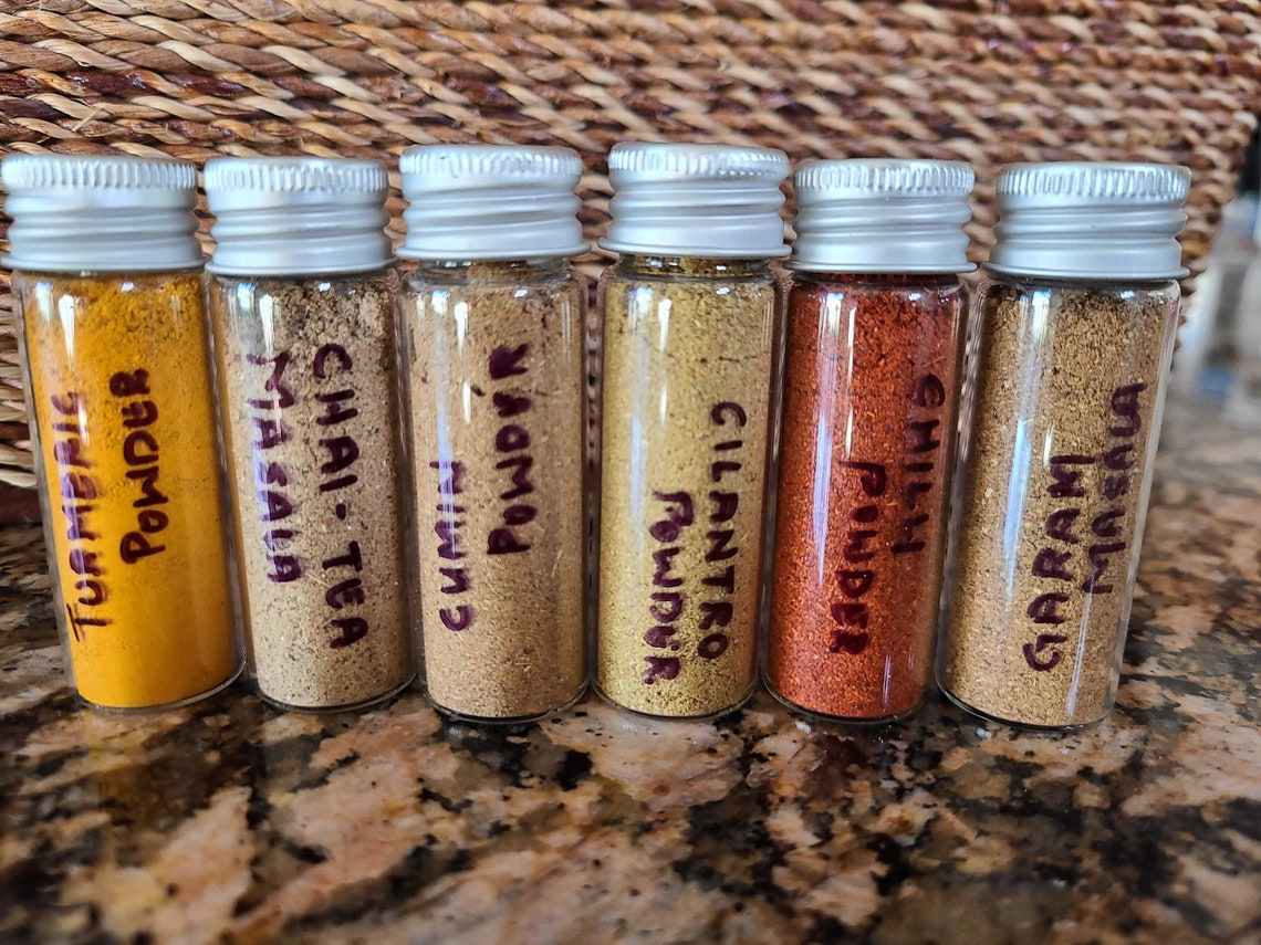 Indian spice mix of 6 15ml containers Etsy