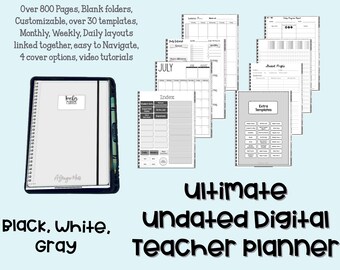ULTIMATE Undated Digital Teacher Planner (PDF & GoodNotes)