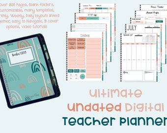 ULTIMATE Undated Digital Teacher Planner (PDF & GoodNotes)