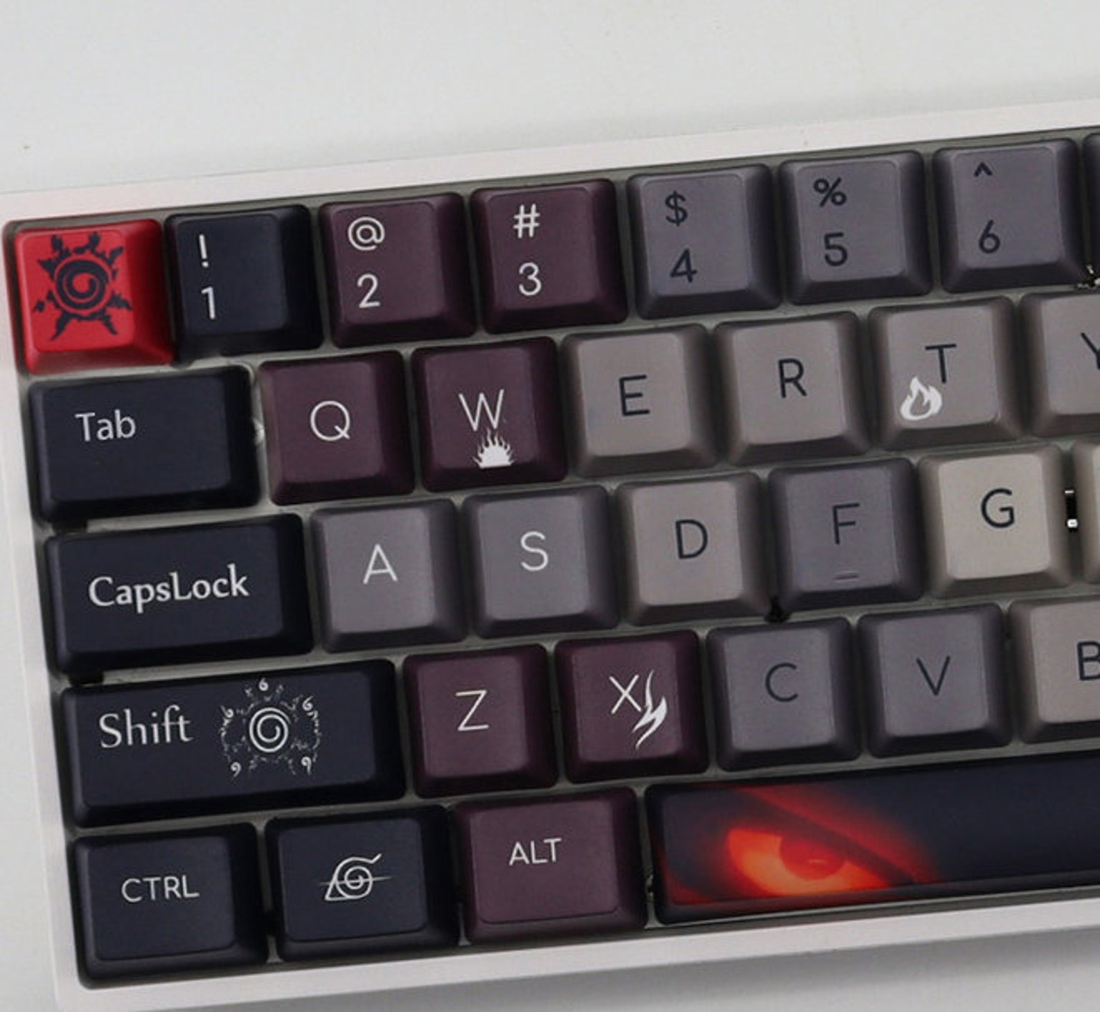 Naruto Themed Keycap Set Etsy