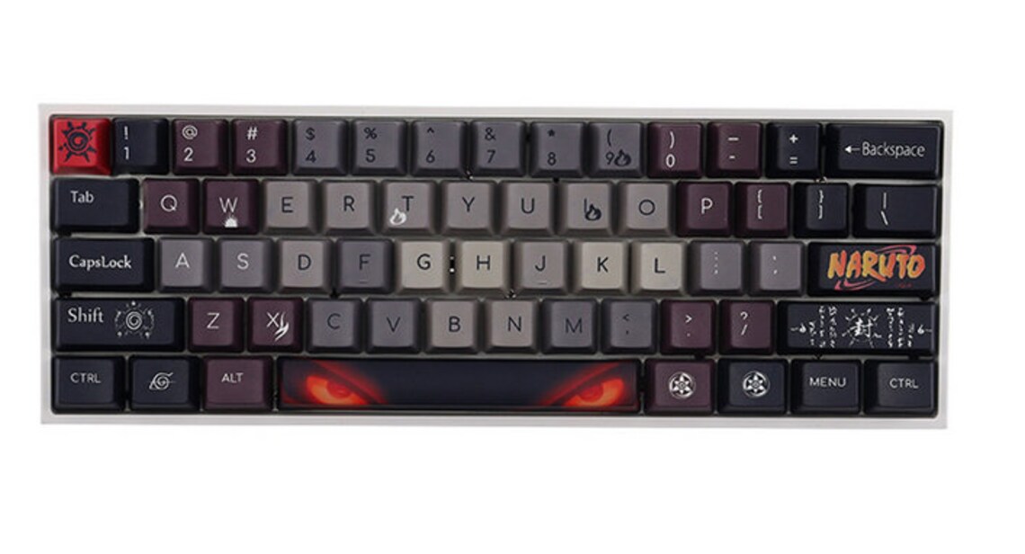 Naruto Themed Keycap Set Etsy