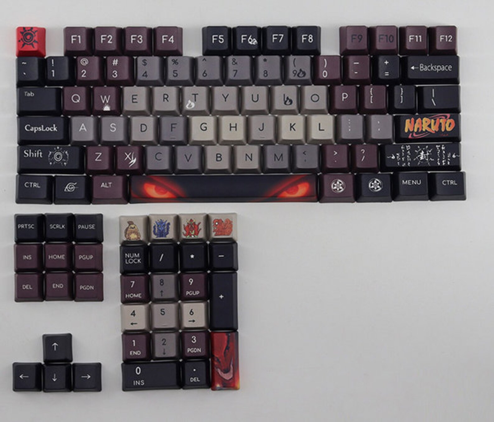 Naruto Themed Keycap Set Etsy