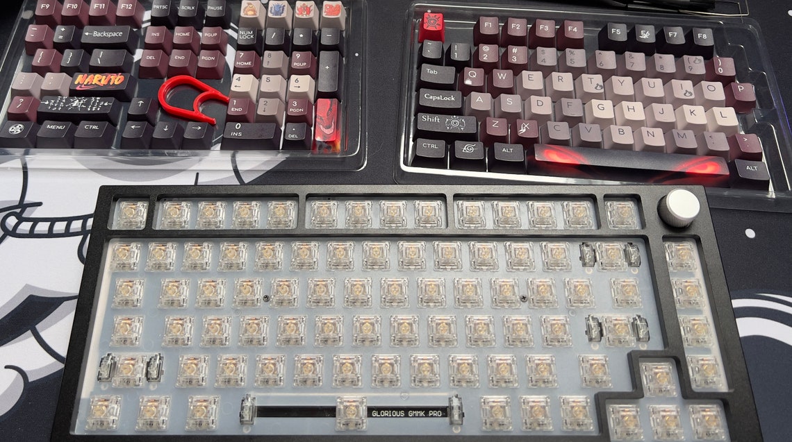 Naruto Themed Keycap Set Etsy