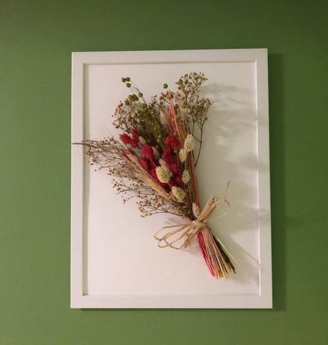 Dry flowers frame Etsy