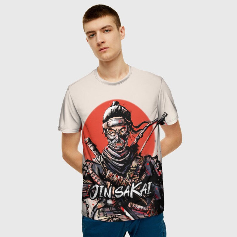 Men/'s Women/'s All Sizes High Quality Graphic Shirt Jin Sakai Ghost of Tsushima T-Shirt