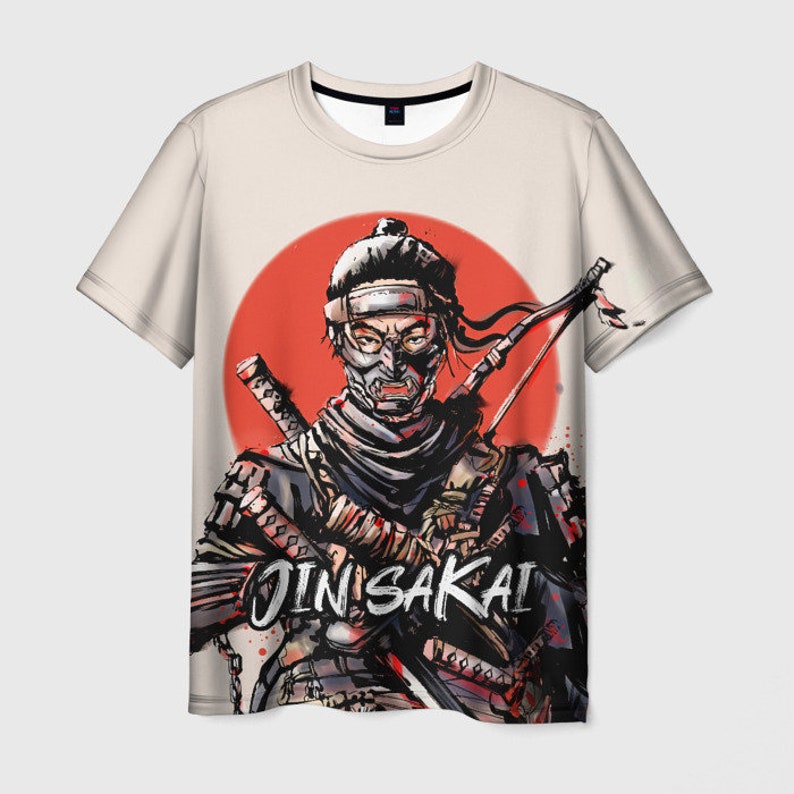 Men/'s Women/'s All Sizes High Quality Graphic Shirt Jin Sakai Ghost of Tsushima T-Shirt