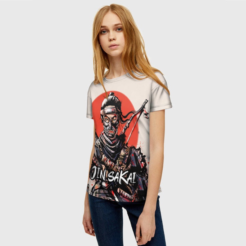 Men/'s Women/'s All Sizes High Quality Graphic Shirt Jin Sakai Ghost of Tsushima T-Shirt