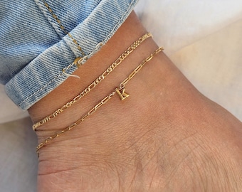 Initial A Anklet  Letter  Anklet Gold Initial Anklet Personalized Anklet Name Anklet Gold Anklet Initial Anklet with a Letter Gift for her