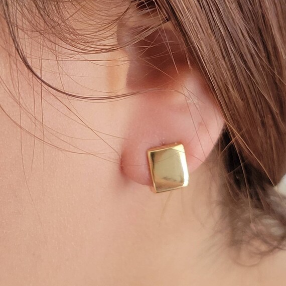 Chunky sale square earrings