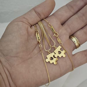 Puzzle Love Friendship Necklace Best Friend Gifts Duo Set Puzzle Necklace BFF Gifts for Her Best Friend Jewelry Heart Couples