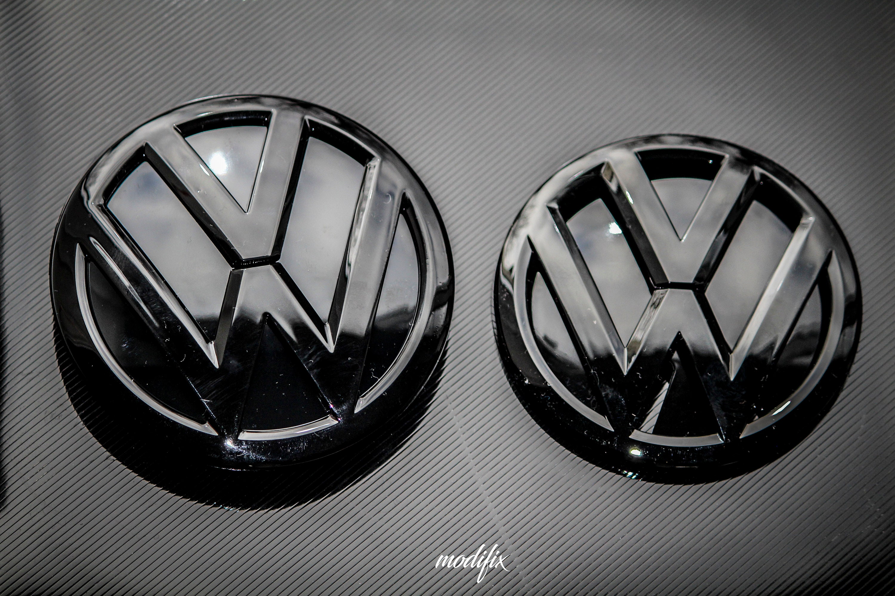Black Gloss Badge Emblem Set Front & Rear for VW Polo 6C Etsy