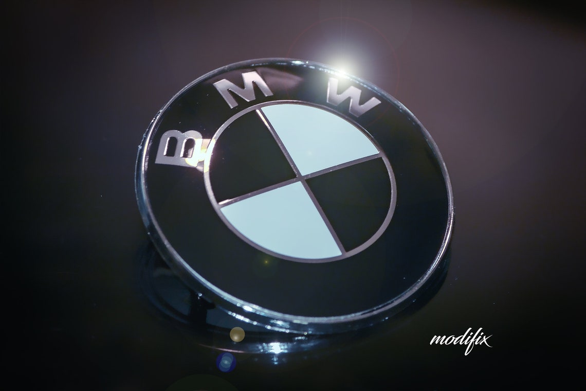 BMW schwarz & weiß Abzeichen Emblem Logo Ersatz hinten Etsy