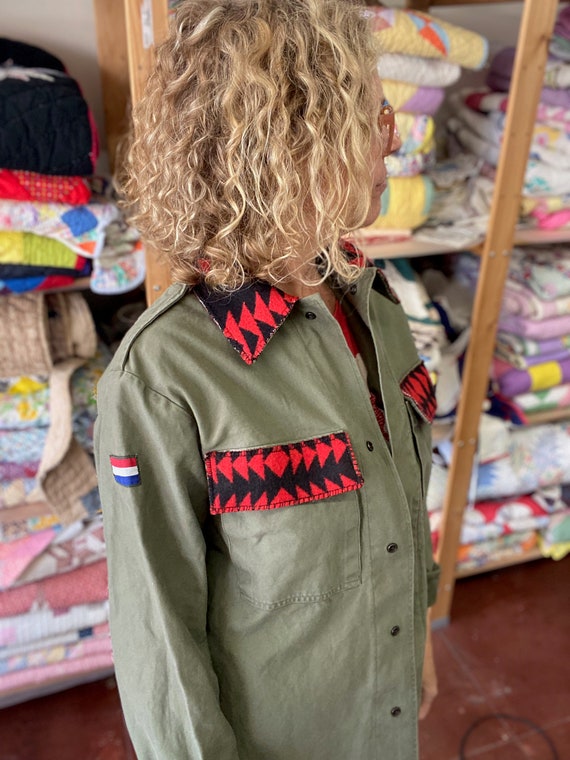 Vintage Army Jacket Repurposed Dutch Military Jacket … Gem
