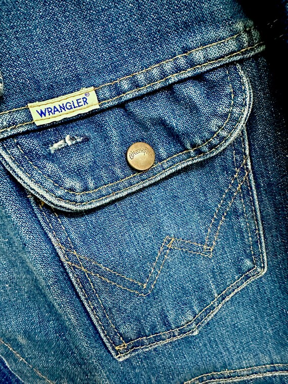 Vintage Wrangler Denim Jacket Vintage Jean Jacket… - image 10