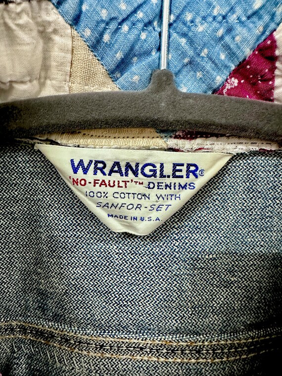 Vintage Wrangler Denim Jacket Vintage Jean Jacket… - image 8