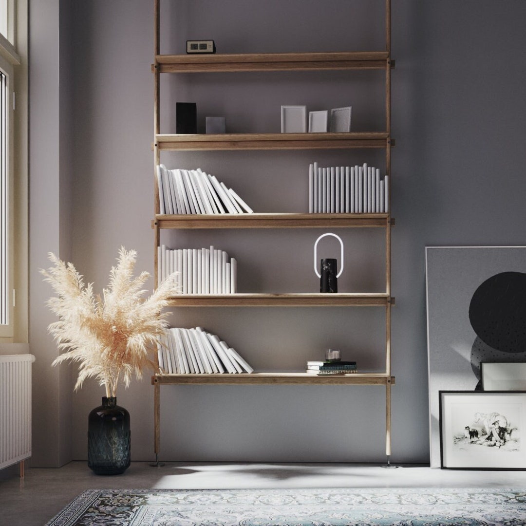 Floor to ceiling bookcase for sale deals