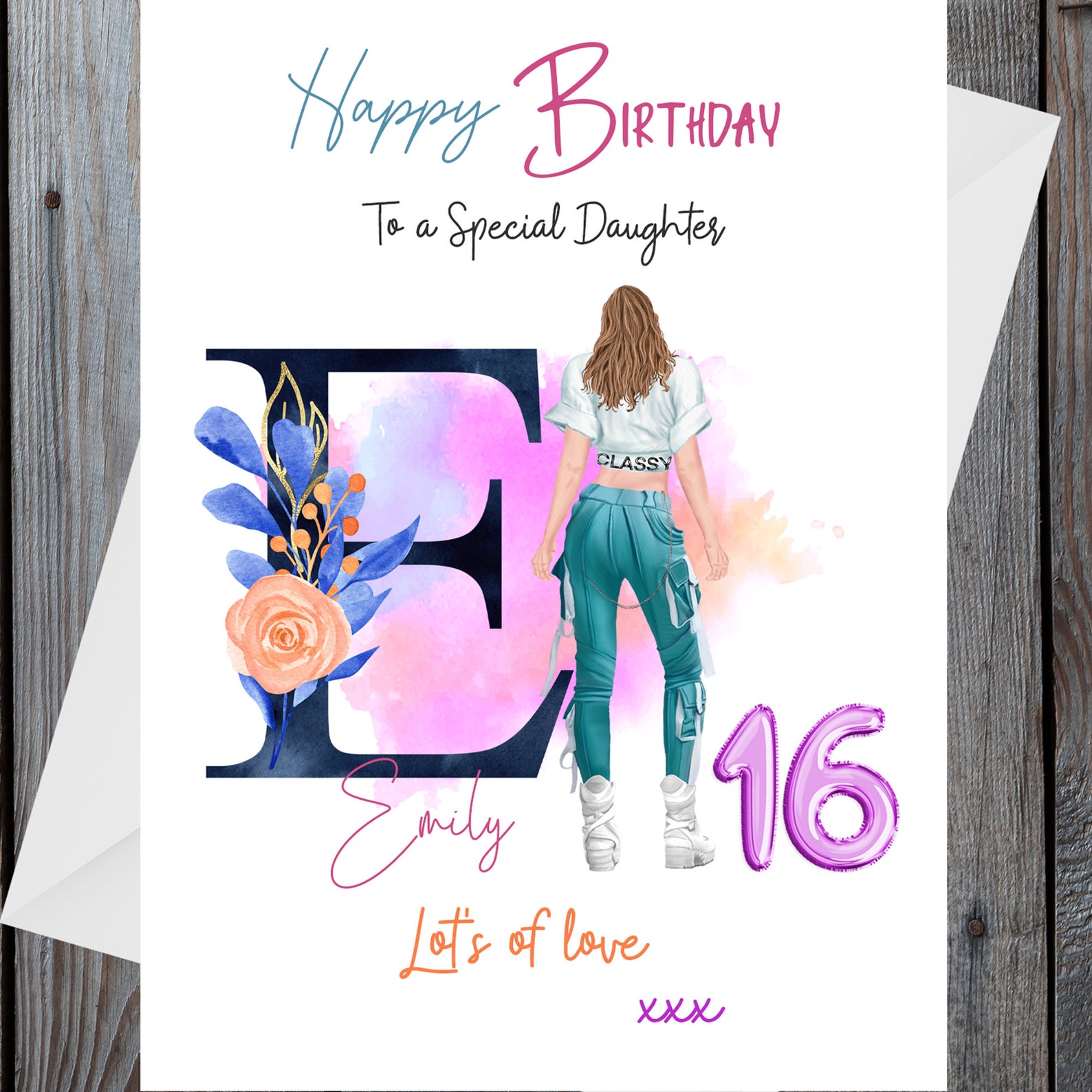 16th Birthday Card Handmade Card Any Age Bestie Card Etsy