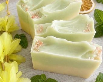 Lemon Lime Mint Soap ~ Lemon Mint Hand Soap ~ Lemon Mint Body Soap ~ Lemon Orange Mint Body Soap ~ Hand and Body Soap ~ Natural Soap ~ Soap