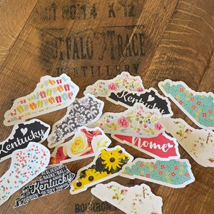 Kentucky sticker, Kentucky state decals, several sizes available.