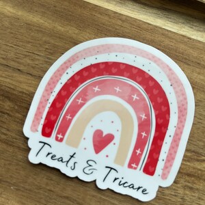Treats & Tricare rainbow dependa sticker