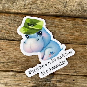 When he&#39;s a 10 and has Air Assault Dependa sticker