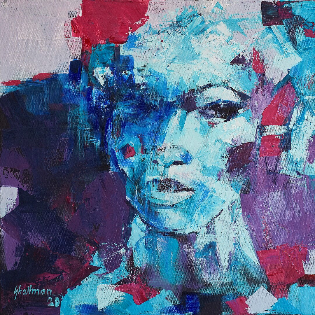 Ethnic Wall Art, Portrait of a Black Woman, African American Art