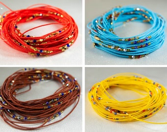 Pretty Waist Beads, Jewellery, Belly Beads, Belly Chain,Screw on beads, Beads, African bead, Glass bead, African waist beads, Body jewellery