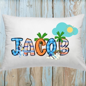 Personalized Pillow Cover for Boys or Girls, Custom Pillow Case