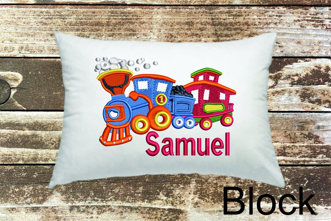 Personalized Pillowcase, Custom Train Pillowcase for Boys or Girls