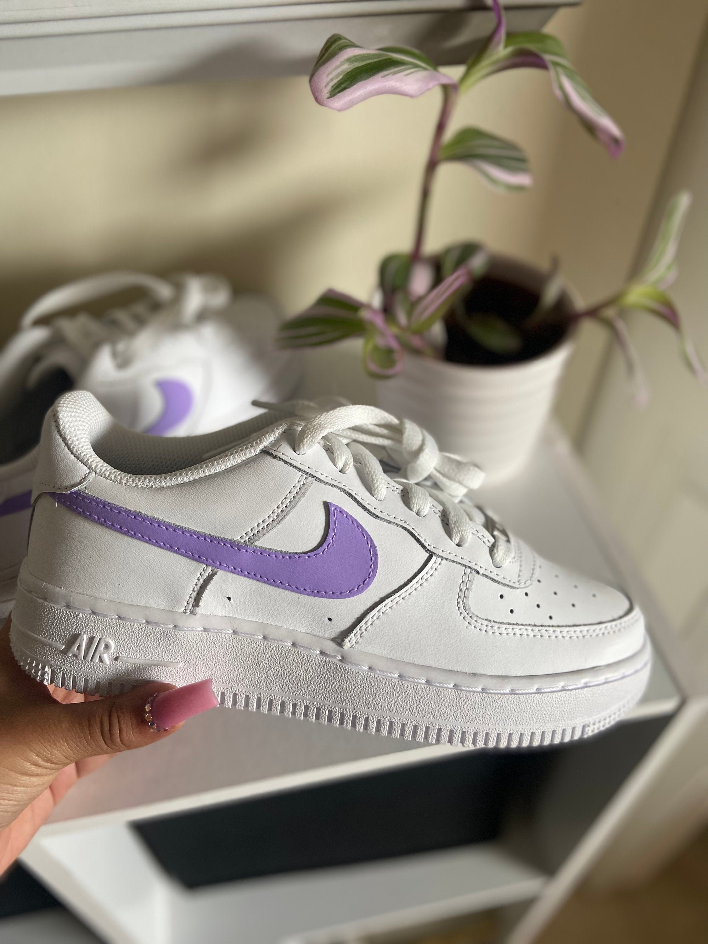 custom air force 1 lilac