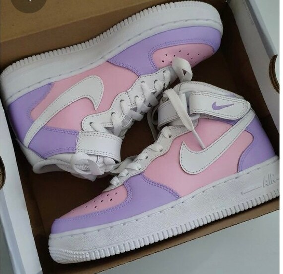 pink and purple air force 1