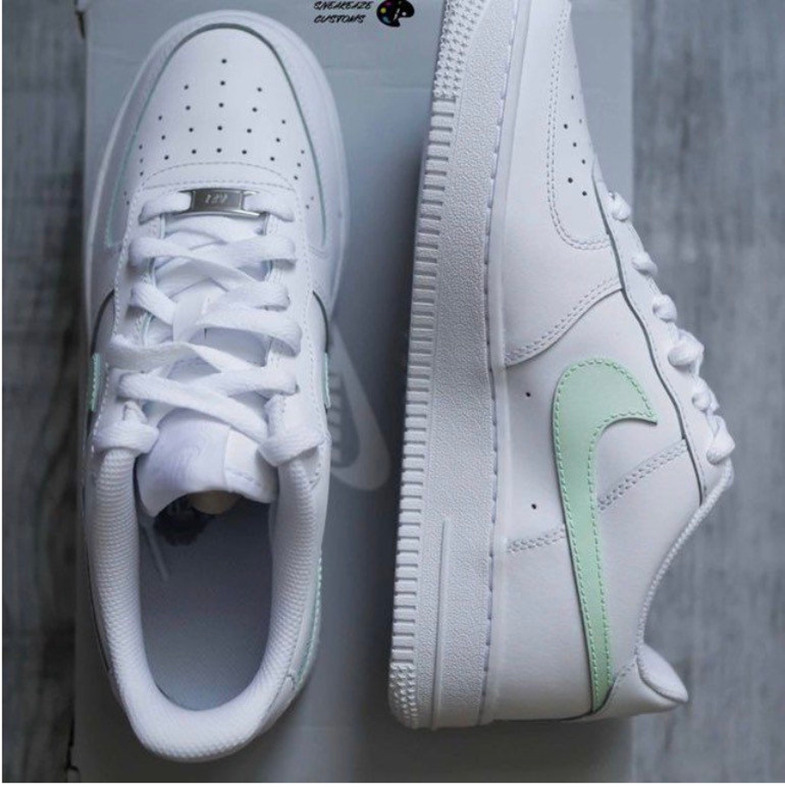 air force 1 mint swoosh