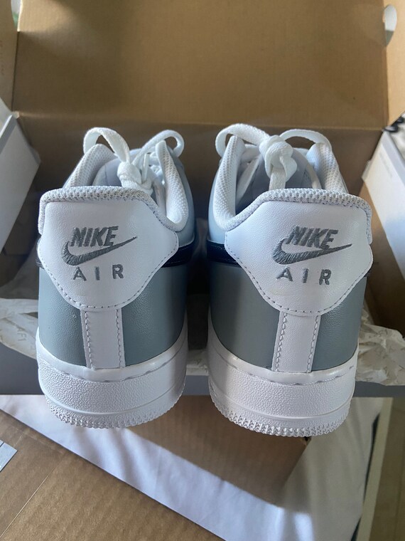 Nike Air Force 1 personalizadas grises y negras | Etsy México