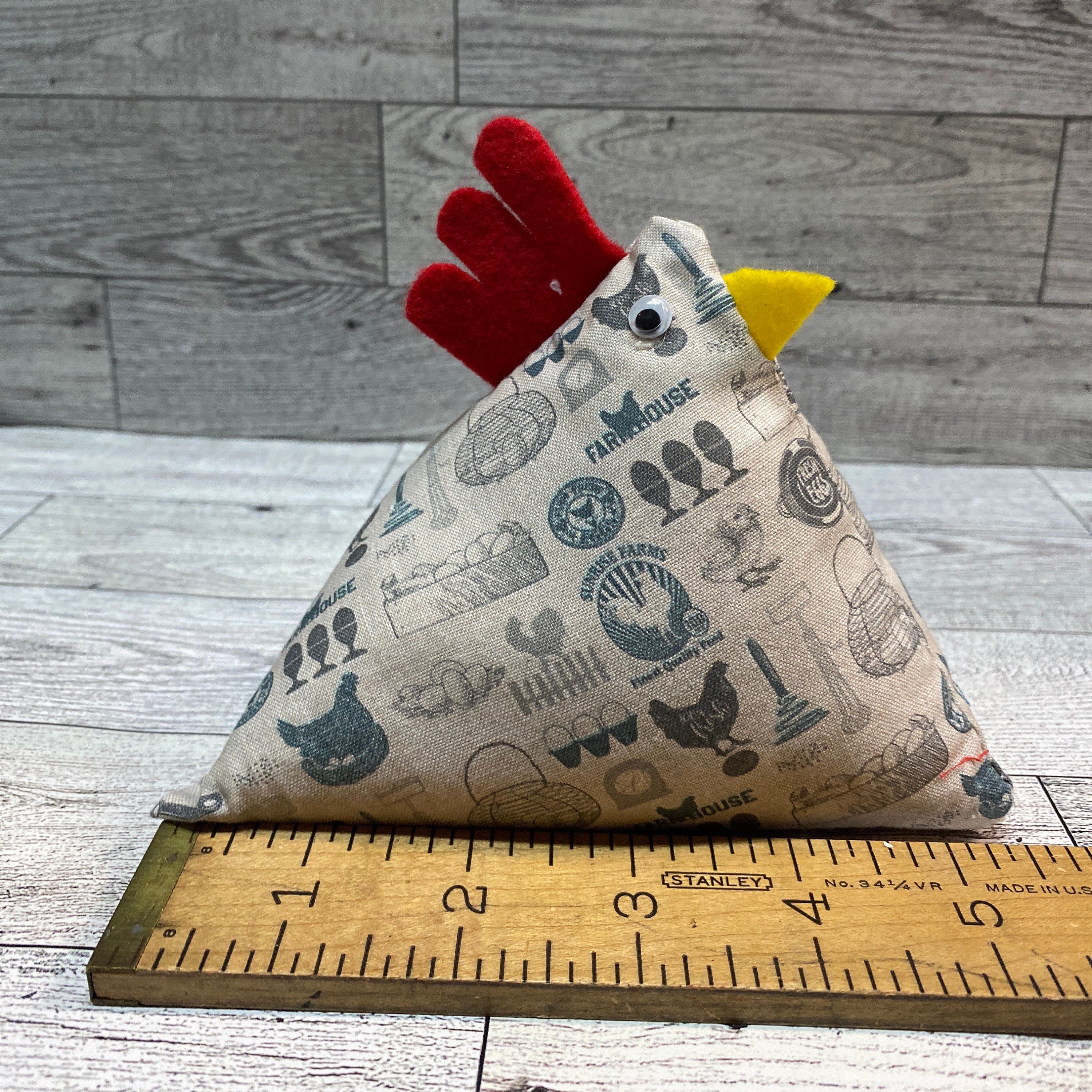 Pyramid Chicken: Rice Filled Bookend, Pin Cushion, Paperweight - Etsy
