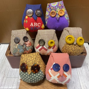 Fab Fabric Owl with Button Eyes