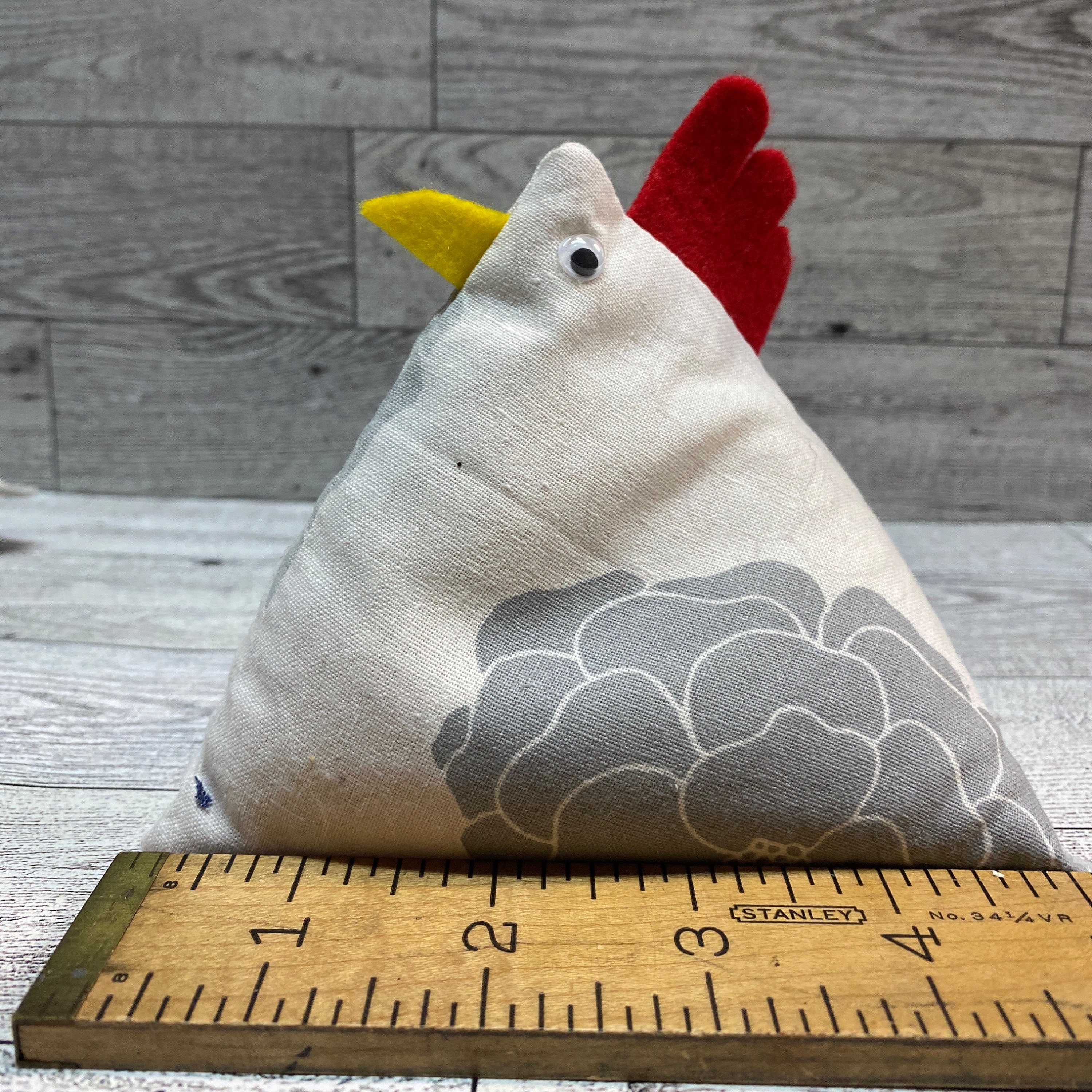 Pyramid Chicken Pattern Pyramid Chicken: Rice Filled Bookend, Pin Cushion, Paperweight - Etsy