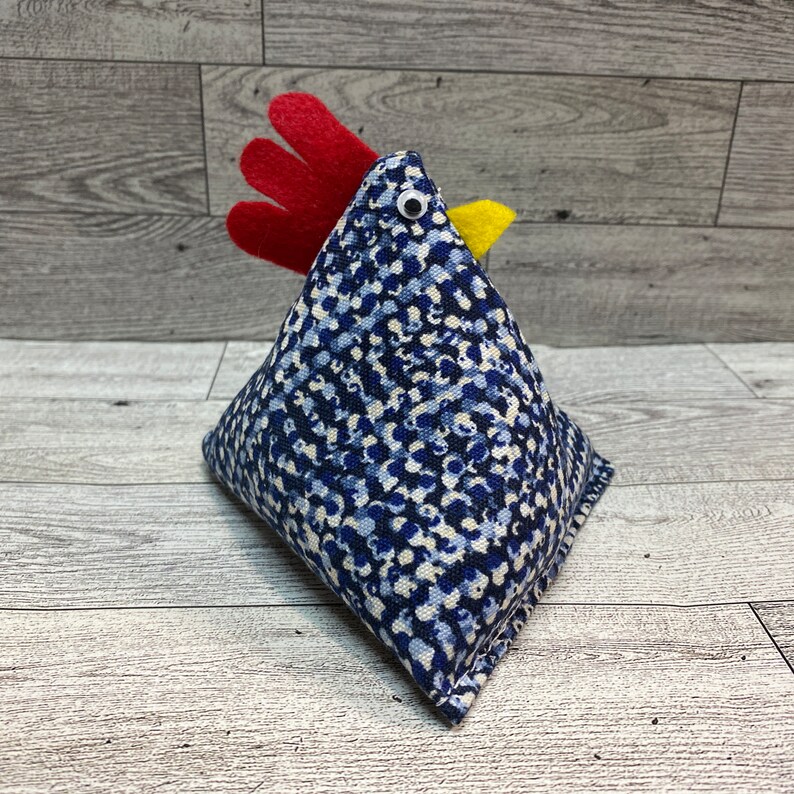 Pyramid Chicken Pattern Pyramid Chicken: Rice Filled Bookend, Pin Cushion, Paperweight - Etsy