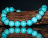 Genuine Turquoise Crystal Bracelets, Crystal Stacking Bracelets 8mm, Crystal Healing Bracelets, Birthstone Bracelets, Crystals