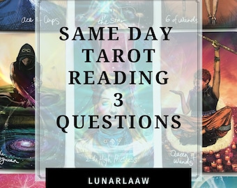 Tego samego dnia 3-pytaniowa wróżba z kart tarota | Tego samego dnia | Wróżenie psychiczne | Porady duchowe |