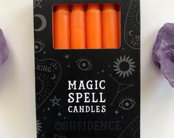 Orange Zauberkerzen | Ritualkerzen | Magick Spell Kerzen | Zauber- und Ritualarbeit