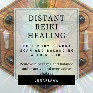 Escaneo de chakras de equilibrio de chakras de curación energética de Reiki a distancia con informe y correo electrónico Lectura de tarjetas de Oracle en PDF / 1 hora