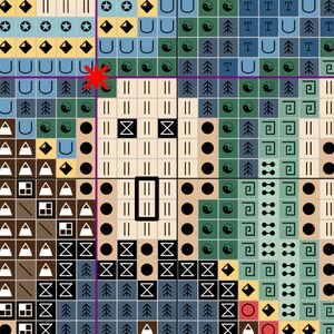 The Scream cross stitch pattern PDF Download Edvard Munch | Etsy