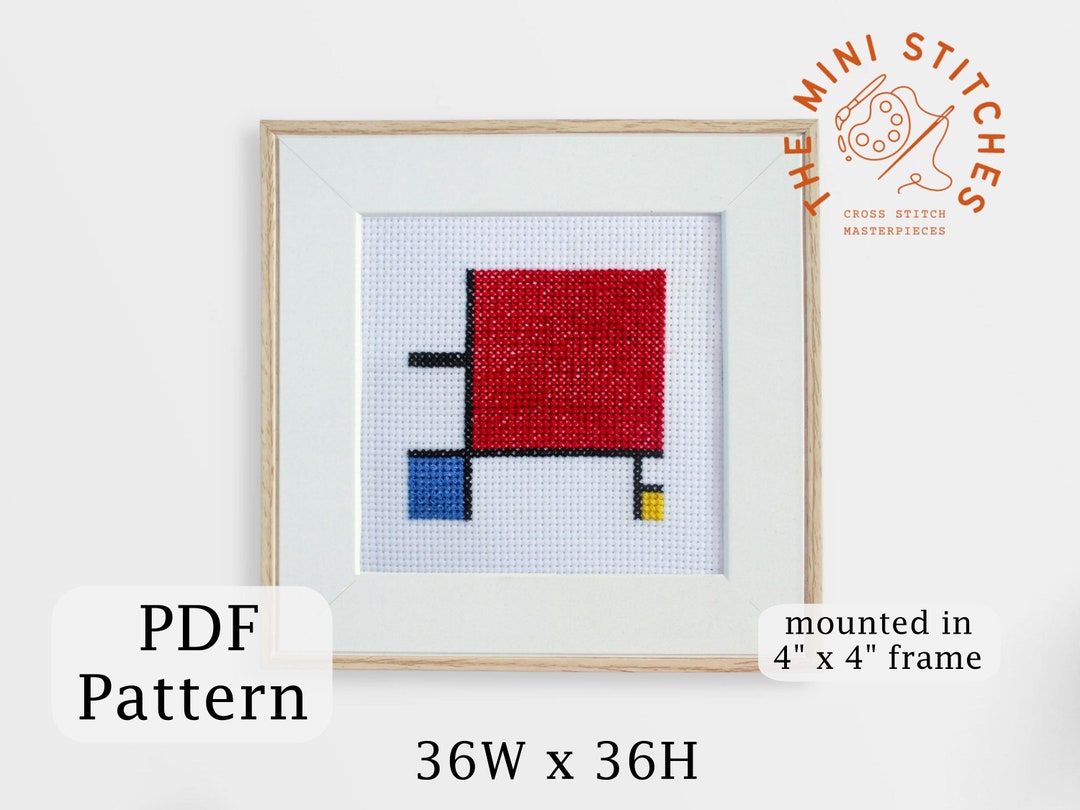 Composition II With Red Blue and Yellow by Piet Mondrian - Etsy