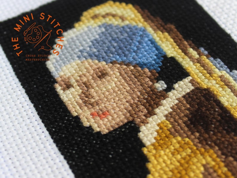 Girl With a Pearl Earring Cross Stitch Pattern PDF Download Etsy
